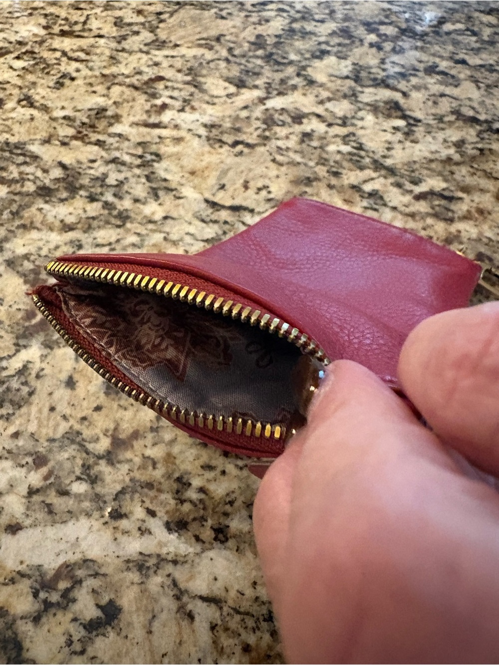 Red Leather Wristlet Glasses Case - Women - Picture 3 of 3